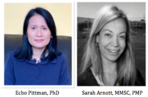 Photo of authors: Echo Pittman and Sarah Arnott