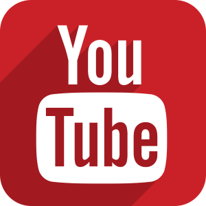Image of red background with white text "You Tube" logo.